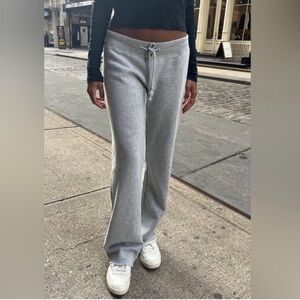 Brandy Melville Light Gray Drawstring Sweatpants